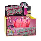 Lean Toys, skaczący jednorożec na sprężynie Pop Up, 10 cm, 1 szt.