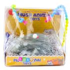 Lean Toys, śpiący husky na poduszce, maskotka