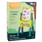 Lean Toys, tablica dwustronna, magnetyczna i kredowa, 48 elementów