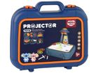 Lean Toys, tablica z projektorem, walizka, niebieski