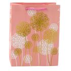 Lean Toys, torba prezentowa dmuchawce, złote elementy, 23-18-10,5 cm, 1 szt.