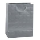 Lean Toys, torba prezentowa elegancka tłoczone kwadraty, 23-18-10,5 cm, 1 szt.