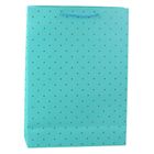 Lean Toys, torba prezentowa klasyczna w złote kropki, 41-30-12 cm, 1 szt.