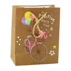 Lean Toys, torba prezentowa papierowa kolorowe motywy, 23-18-10,5 cm, 1 szt.