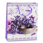 Lean Toys, torba prezentowa papierowa lawenda, 32-26-12 cm, 1 szt.