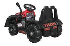 Lean Toys, Traktor, pojazd na akumulator z łyżką, czerwony