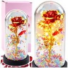 Lean Toys, wieczna róża w kopule, z oświetleniem LED