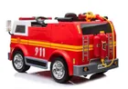 Lean Toys, wóz strażacki, pojazd na akumulator, czerwony, LL911