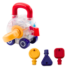 Lean Toys, zestaw autek z kluczem, pojazdy ratunkowe, 3 szt.