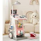 Lean Toys, zestaw lekarza dentysty z akcesoriami, interaktywny, różowy, 26 elementów