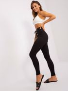 Legginsy damskie, czarne, Och Bella