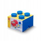 LEGO, Brick 4, pojemnik klocek, niebieski