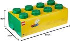 LEGO, Brick 8, pojemnik klocek, zielony