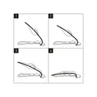 Leżaczek, bujaczek dziecięcy, czarny