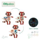 Lilliputiens, Lemur Elvis, przytulanka z książeczką, 6m+