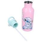 Lilo i Stitch, Take A Sip, bidon ze słomką, różowy, 500 ml