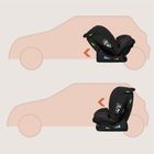 Lionelo, Aart, i-Size, fotelik samochodowy, black carbon red, 40-150 cm