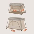 Lionelo, Alice, łóżeczko turystyczne, 3w1, Beige Olive