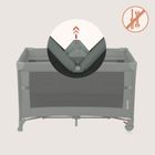 Lionelo, Ellen, łóżeczko turystyczne z funkcją dostawki, 3w1, green