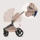 Lionelo, Freya, wózek wielofunkcyjny, składana gondola, 3w1, beige sand