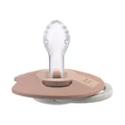 Lovi, Prime, smoczek silikonowy, dynamiczny, Ivory+Blush Glow, 18m+, 2 szt.