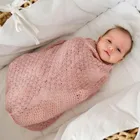 Lullalove, Premium, kocyk z wełny merino, termoregulacja, pudrowy róż, 90-100 cm