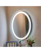 Lustro z oświetleniem LED do zawieszenia, włącznik dotykowy, 80 cm