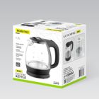 Maestro, czajnik elektryczny, szklany, biały, 1,7l, 2200W, MR-063