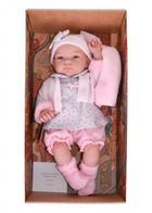 Magik Baby, hiszpańska lalka bobas w różowym sweterku, Jenny, 45 cm