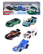 Majorette, Porsche, modele pojazdów, resoraki, 1:64, 5 szt.