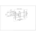 Manhattan, uchwyt ścienny do TV, LED/LCD 37-90 cali, 75K