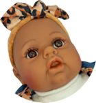 Mario, interaktywna lalka bobas, żyrafa, 45 cm