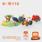 Marioinex, Mini Waffle, Farmer, Traktory i wypasiona łąka, klocki konstrukcyjne, 110 elementów