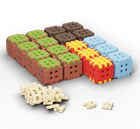 Marioinex, Mini Waffle, Green Blocks, klocki konstrukcyjne, 142 elementy