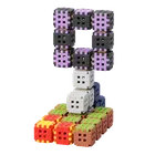 Marioinex, Mini Waffle, Green Blocks, klocki konstrukcyjne, 206 + 30 elementów gratis