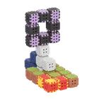 Marioinex, Mini Waffle, Green Blocks, klocki konstrukcyjne, 206 elementów