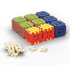 Marioinex, Mini Waffle, Green Blocks, klocki konstrukcyjne, 70 elementów
