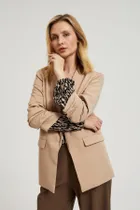 Marynarka damska, brązowa, Moodo