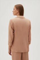 Marynarka damska, jasnobrązowa, Moodo