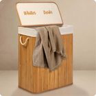 Massido, bambusowy kosz na pranie z pokrywą, 100l