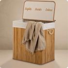 Massido, bambusowy kosz na pranie z pokrywą, 150l