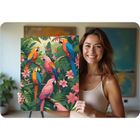 Massido, obraz do malowania po numerach, Papugi, 40-50 cm