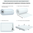 Materace z Gór, Top Hard, materac wspierający, nawierzchniowy, twardy, bez pokrowca, 70-140-3 cm