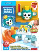 Mega Bloks, Klocki A kuku, zjeżdżalnia i pingwinek, zabawka dla maluchów