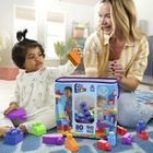 MEGA Bloks, Torba niebieska, klocki, 80 elementów