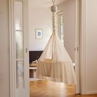 Membantu, bujane łóżeczko dla dzieci, beżowe