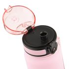 Meteor, bidon sportowy, różowy/niebieski, 800 ml