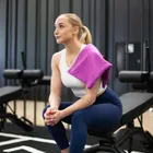 Meteor, ręcznik szybkoschnący, bakłażanowy, rozmiar L, 80-130 cm