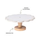 Micki, patera z ciastkami, drewniana, 10 elementów