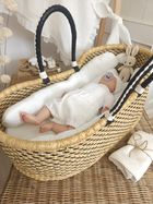 MimiNu, Bloomersy, muślinowe majtki na pieluchę, śmietanka, rozmiar M, 1-4 l.